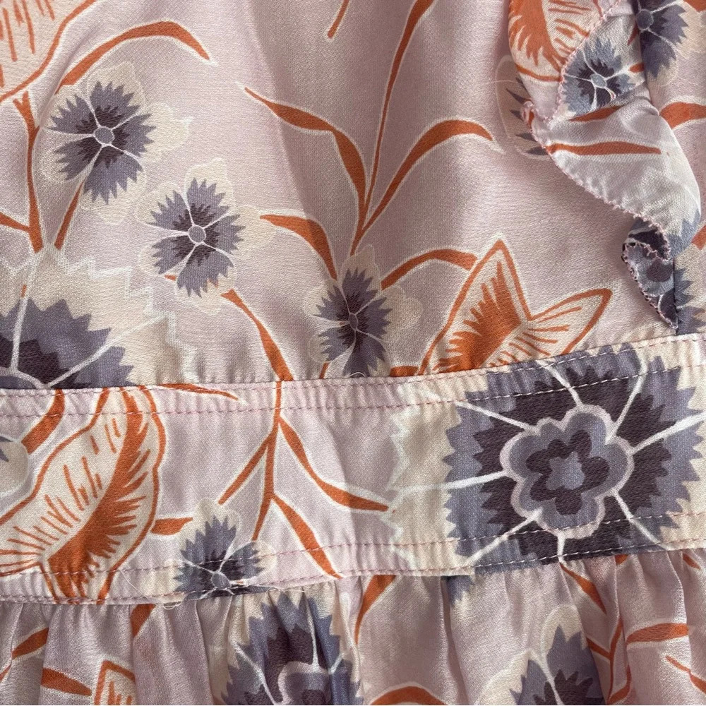 Current Air Brown/Multi Floral Ruffle Mini Dress 22206 - Picture 6 of 11
